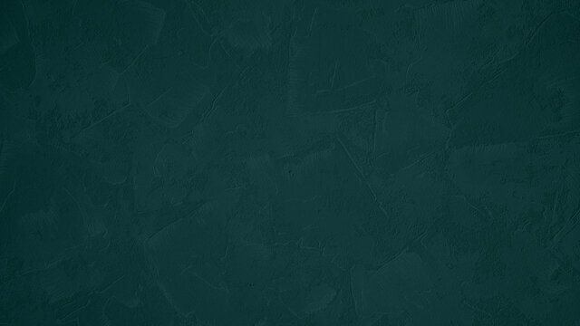 Dark green ( 0cean green - trend color 2021 ) stone concrete paper texture background banner