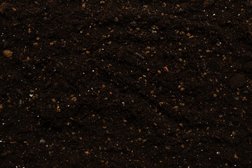 Black land for plant background.