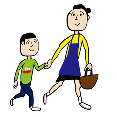 A young babysitter who picked up a boy