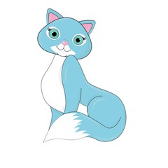 cute cat cartoon illustration