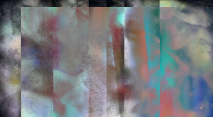 Muted color textured abstract. 3D rendering