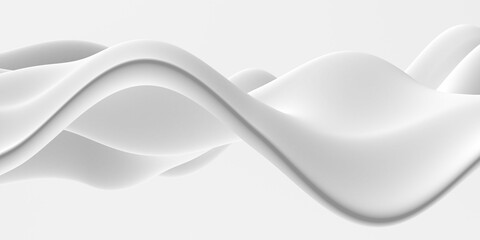 White abstract liquid wavy background