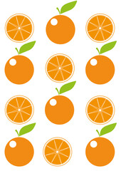 food, citrus and another fruits oranges anda slices