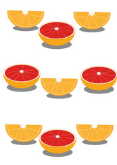 food, citrus and another fruits oranges anda slices