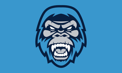 Yeti sports vector mascot logo design