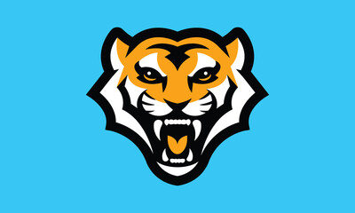 Tiger eSports vector mascot logo design