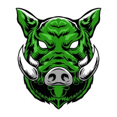 illustration of boar head vector