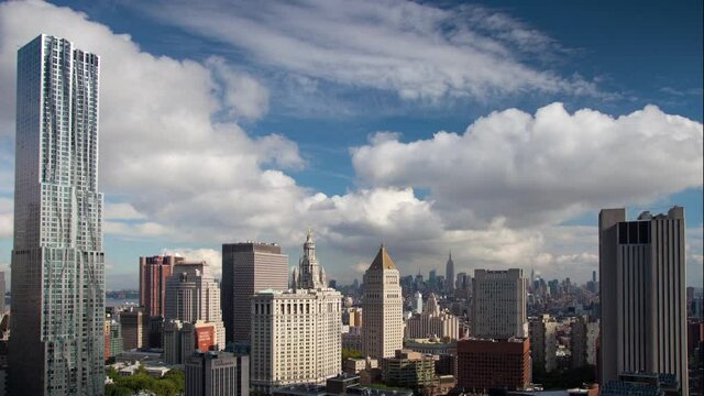 New york skyline fast forward and reverse