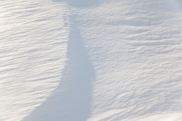 winter background with snow texture closeup