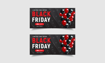 Limited time offer Black Friday sale social media cover design