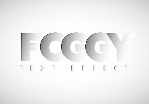 Foggy Mist Editable Text Effect