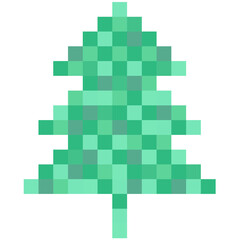 Vector pixel Christmas green and white knitted background