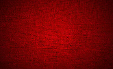 Red gradient grunge wall texture with rough brush strokes