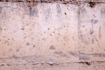 Close-up concrete exterior cracked dirty seamless patterned texture