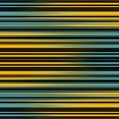 Obraz premium yellow and bright blue repeating linear horizontal stripes on a jet black background transformed to abstract patterns and intricate designs
