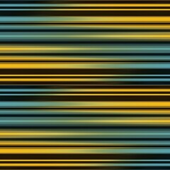 Obraz premium yellow and bright blue repeating linear horizontal stripes on a jet black background transformed to abstract patterns and intricate designs