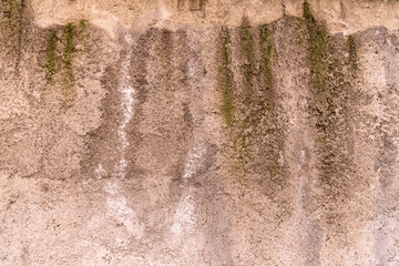 Close-up concrete exterior cracked dirty seamless patterned texture