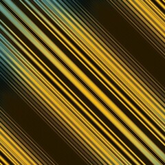 yellow and bright blue diagonal stripes on a jet black background transformed to abstract patterns and intricate designs