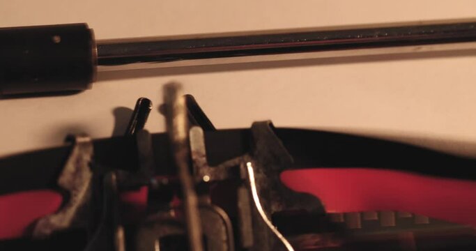 Vintage typewriter types message Sorry, not today on a piece of paper