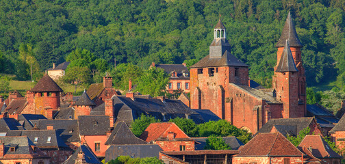 Fototapeta premium Collonges-la-Rouge, Corrèze, Nouvelle-Aquitaine, France