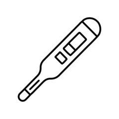 Thermometer Temperature check line icon