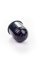 Studio lighting. on a white background, no isolation. Black plastic cover for towbar