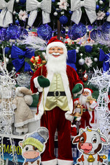 christmas composition. traditional christmas toy fair