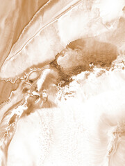 Champagne color creative painting, abstract hand painted background, marble texture