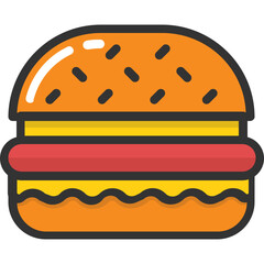 
Burger Vector Icon
