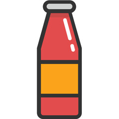 
Ketchup Vector Icon
