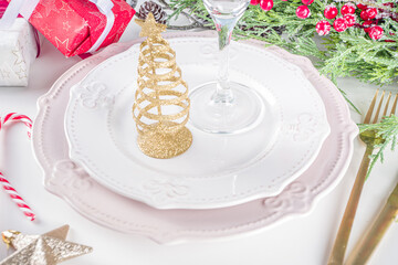 Christmas table setting