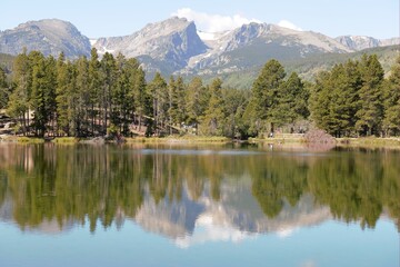 Fototapeta na wymiar Bear Lake, Rocky Mountains, Colorado, USA, September 2014