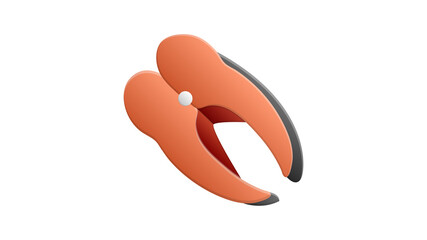 Salmon steak in flat style, rosemary twig, black peppercorns. Organic eco fish product. Lettering Salmon Steak. Elements for culinary designs. Vector illustration on white background