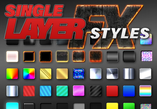 Single Layer Fx Styles