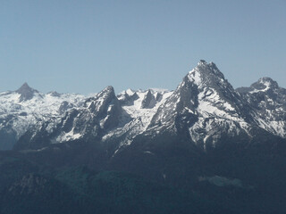 Fototapeta na wymiar Via ferrata at Berchtesgadener Hochthron mountain, Bavaria, Germany