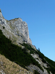 Via ferrata at Berchtesgadener Hochthron mountain, Bavaria, Germany