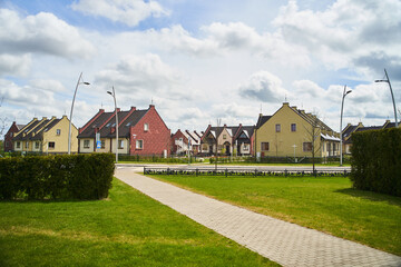 Fototapeta premium Kaliningrad, Russia - 10 may 2020: Innovative cluster Technopolis GS in Gusev. Kaliningrad region. High-quality photo