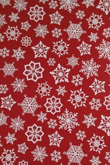 red christmas background snowflakes