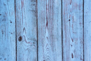 Vintage wooden blue background, old, planks, texture
