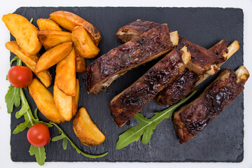 Sweet chili sauce with pork ribs