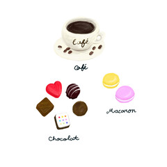 珈琲とチョコレートとマカロン