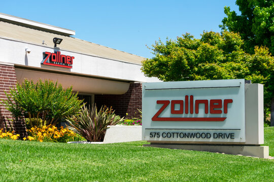 Zollner Elektronik AG headquarters exterior in Silicon Valley with beautiful landscaping - Milpitas, CA, USA - 2020