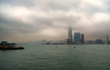 Naklejka premium Hong Kong - Victoria Harbor