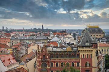 Fototapeta na wymiar Old town Prague cityscape Czech Republic