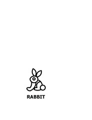 rabbit logo vector online