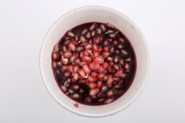 pomegranate as red fruit for dessert