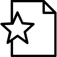 
Empty wish list icon in simple outline design 
