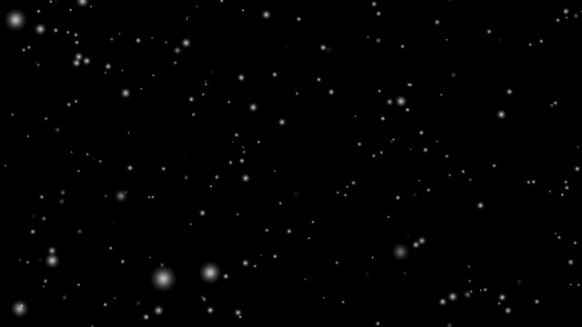 Snow Falling Stock Footage In Black Background