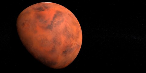 Picture of Mars the Red Planet - 3d representation