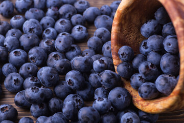 Fresh blueberry background. Blueberry Texture Close Blueberry Antioxidant Organic Superpeed Bowl Concept Healthy Nutrition